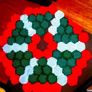 Beautiful  Large Handmade Christmas Tree Skirt by Janice Sanger